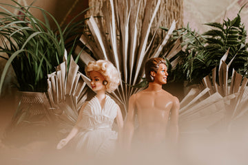 Woman in White Dress With White Wings