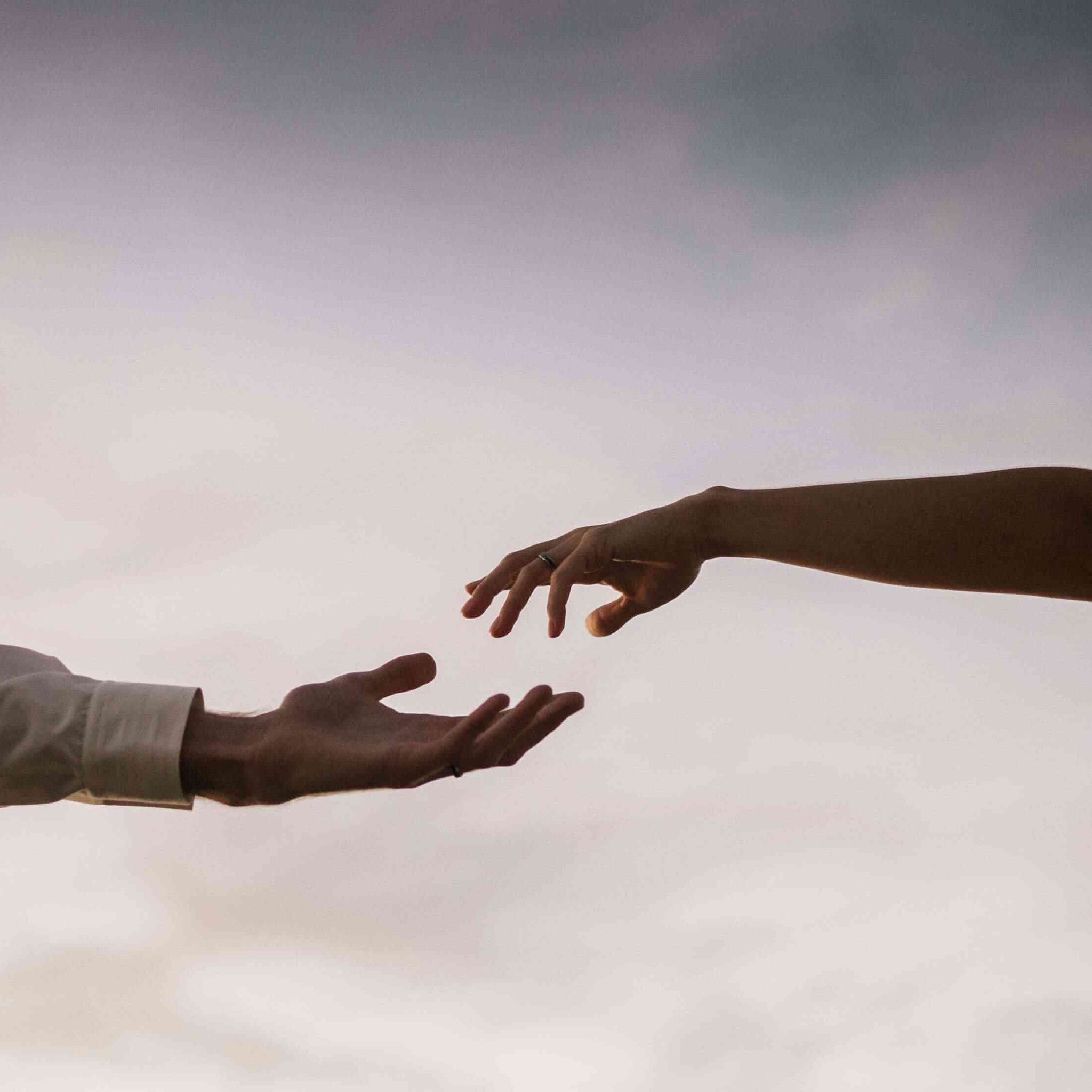 Couple with Hands Apart 